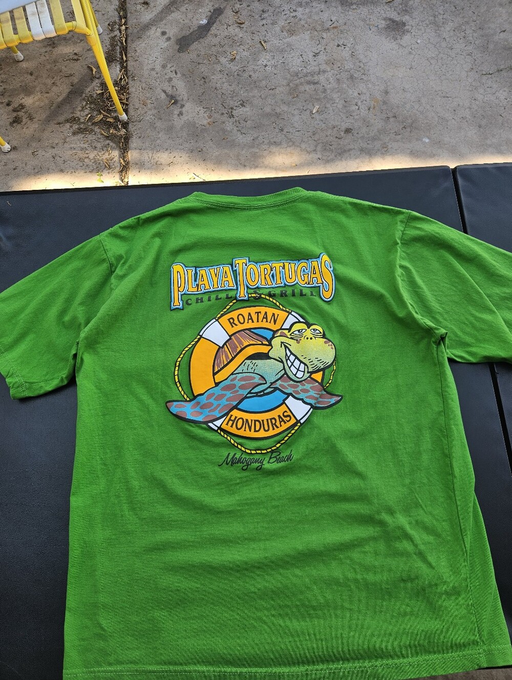 Playa Tortugas Roatan Hondorus Mahogany Beach Vintage Difer Sportswear Surf Tee